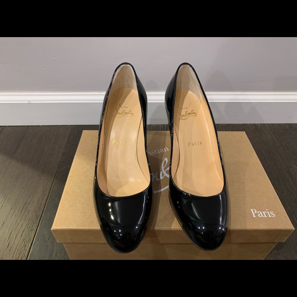 NIB Christian Louboutin Simple Pump 70mm, Black,36